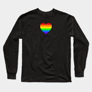 Rainbow Heart Pride Long Sleeve T-Shirt